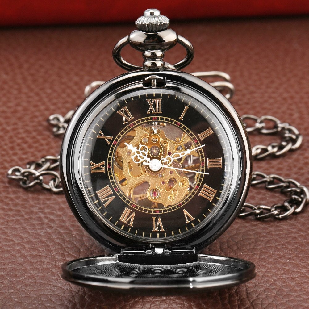 mechanische taschenuhr herren Taschenuhr Schwarze Mechanische Taschenuhr Herren – TaschenuhrHerren