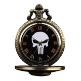 Punisher-Totenkopf-Taschenuhr