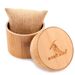 Taschenuhr Box Runde Bambus
