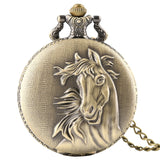 Taschenuhr Bronze Pferd