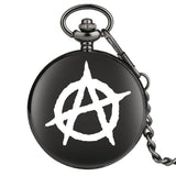 Taschenuhr Schwarz Anarchie